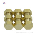 no burr brass head hex flat nut